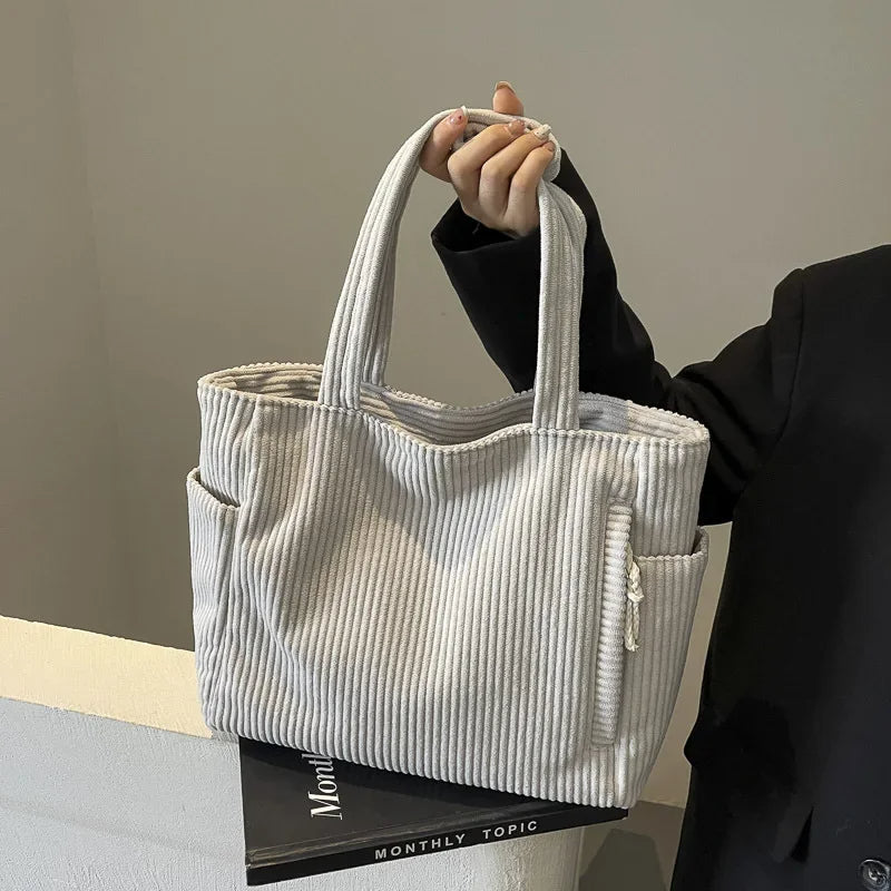 Cordelley™ - Soft Corduroy Tote
