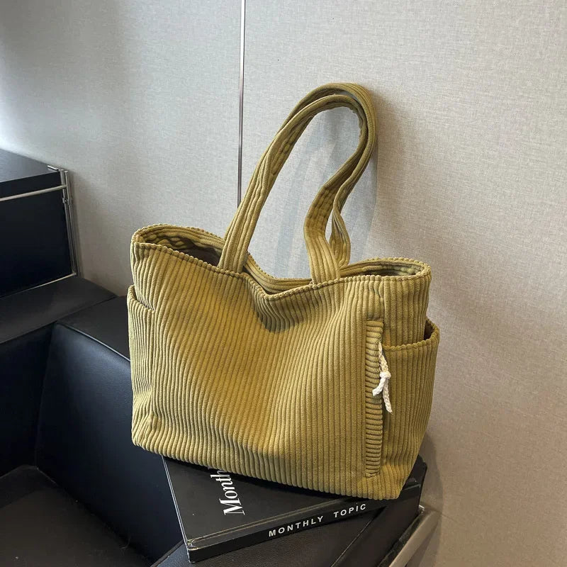 Cordelley™ - Soft Corduroy Tote