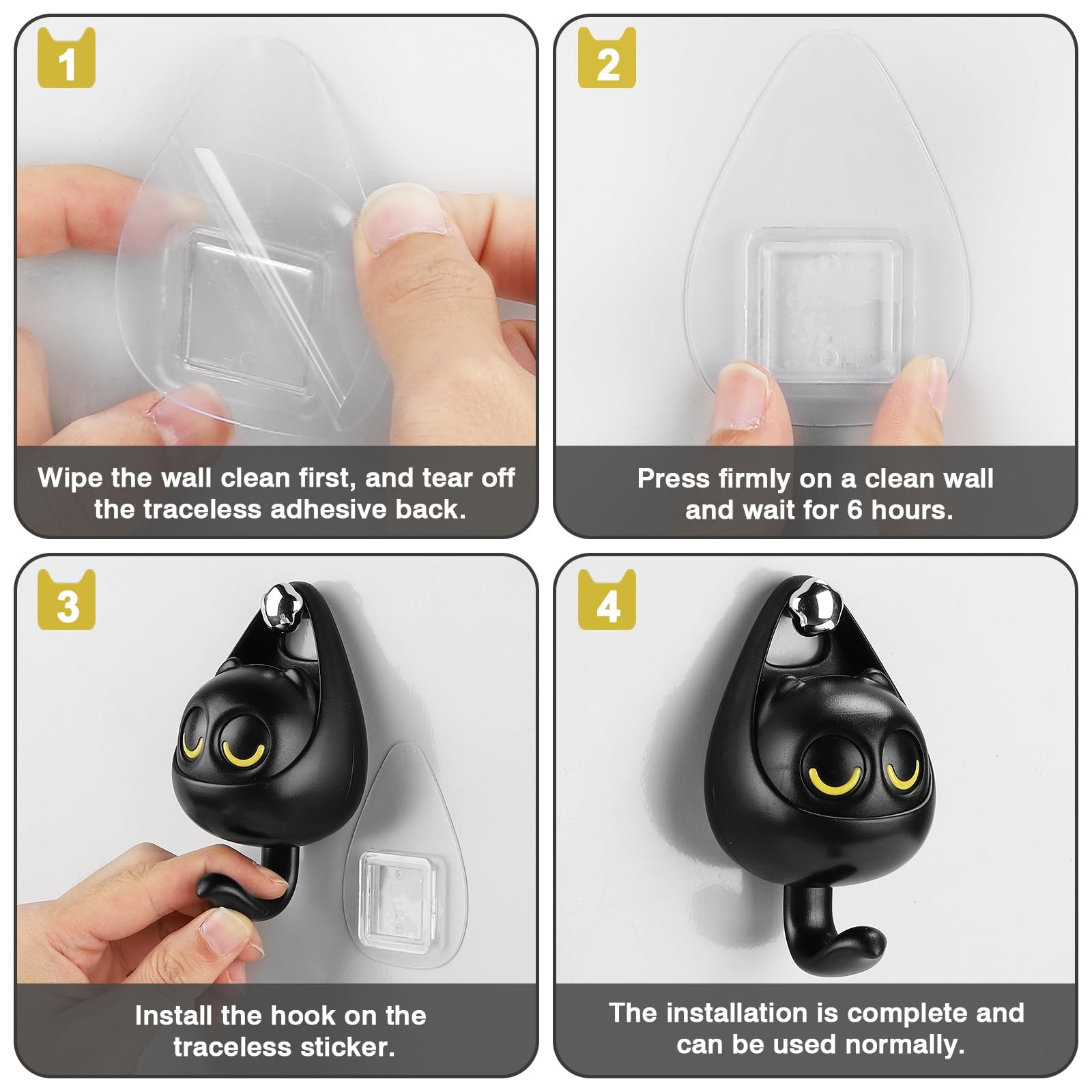 1+1 Free | PurrGrip™ | Cat Adhesive Wall Hooks