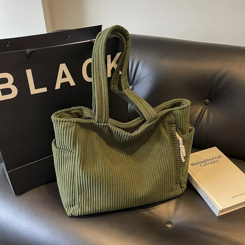 Cordelley™ - Soft Corduroy Tote