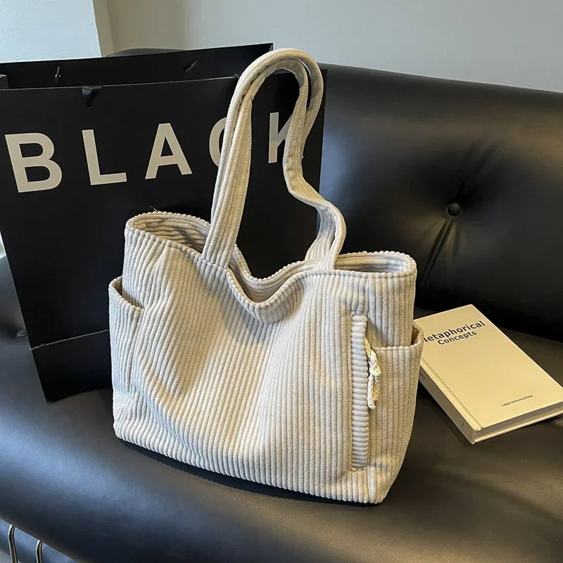 Cordelley™ - Soft Corduroy Tote
