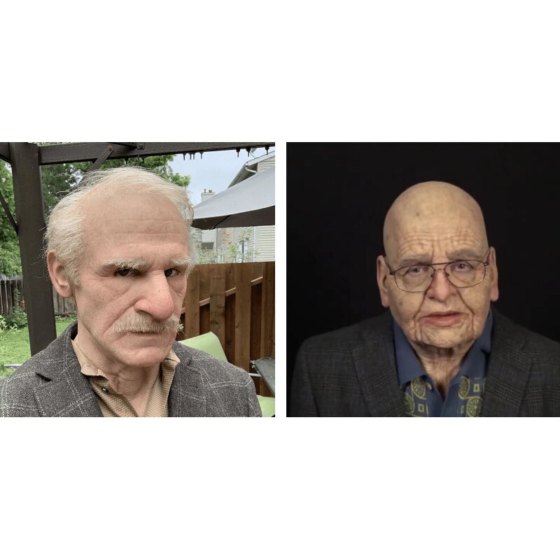 ElderMorph™ - Old Man Full Head Mask