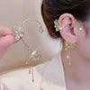 Aurelune™ — Butterfly & Flower Tassel Earrings