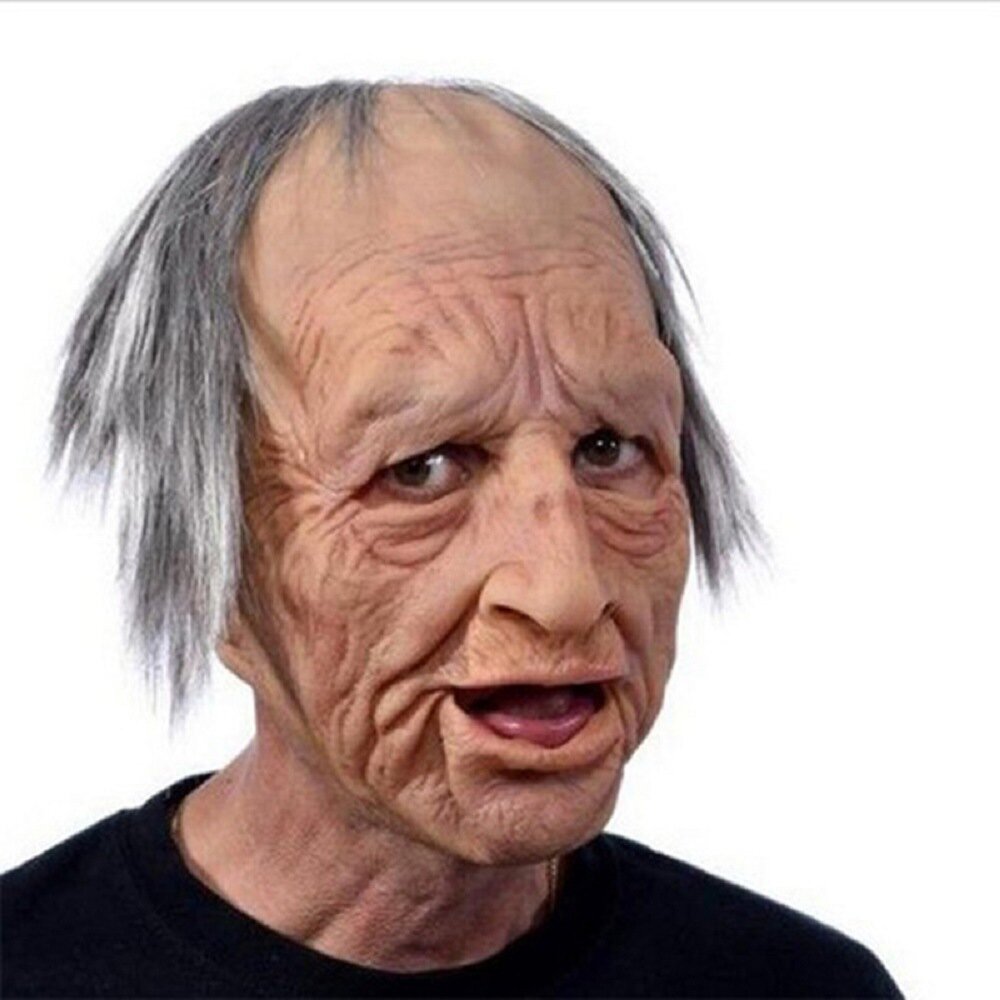 ElderMorph™ - Old Man Full Head Mask