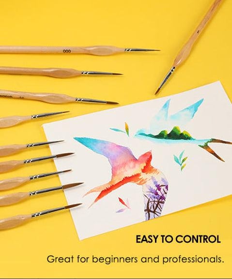 50% OFF | ArtStrokes™ | Miniature Paint Brush Set for Fine Detail Work