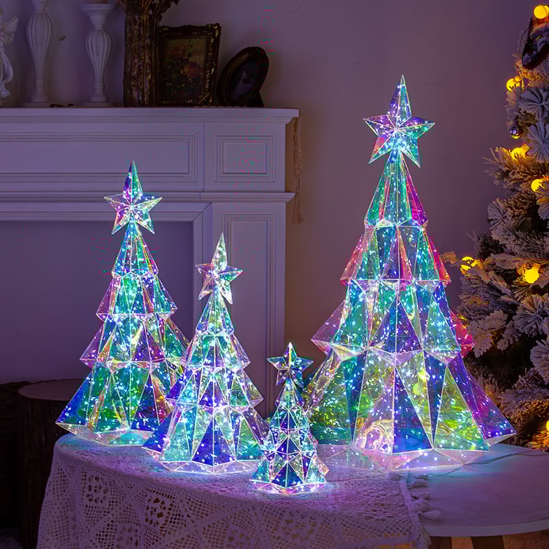 LumiGlitz™ - RGB Holographic Holiday Figures for Dazzling Festive Decor