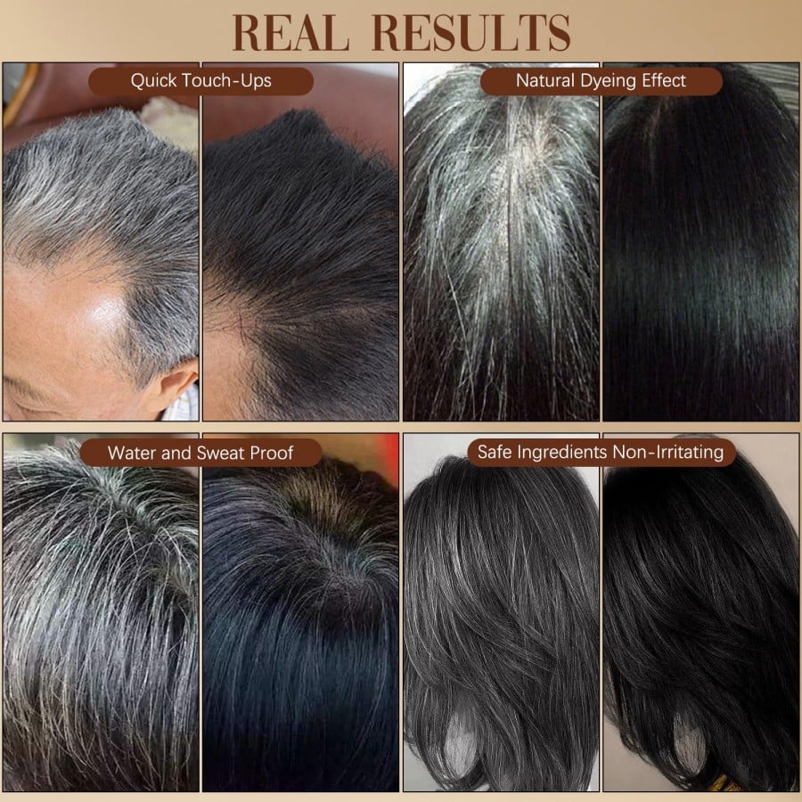 ShadeFlex™ - Instant gray coverage stick with built-in comb