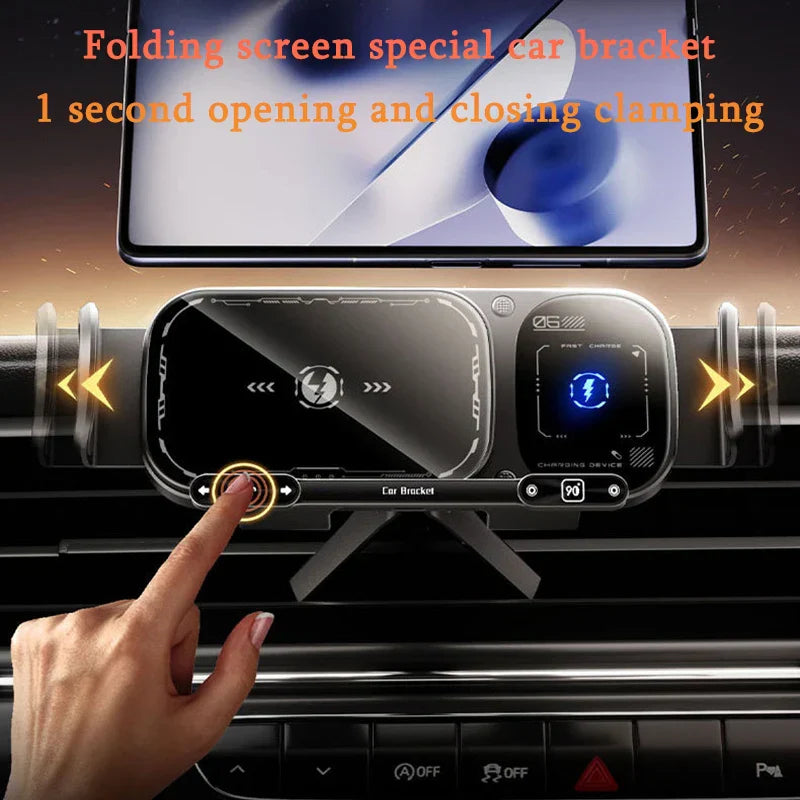 ChargeGrip™ - Fast Wireless Car Charger & Secure 360° Phone Mount