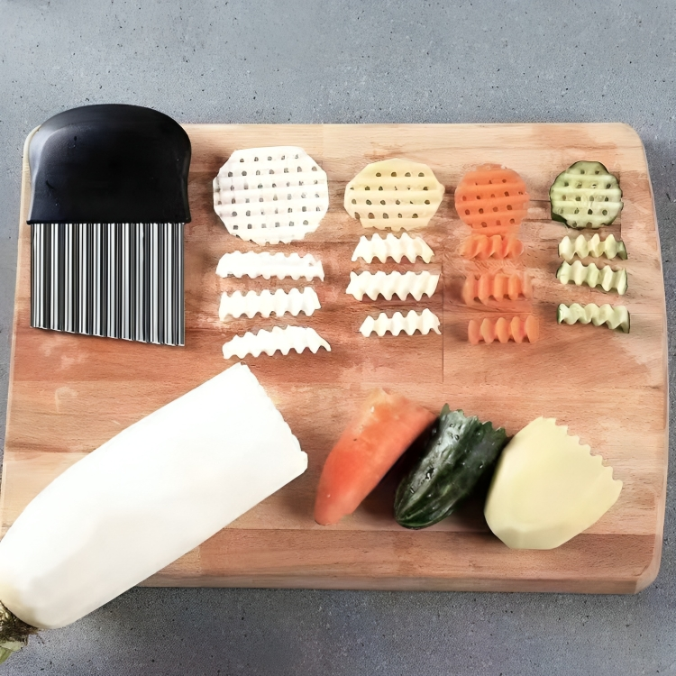 RippleCutter™ - Wave cutter kitchen cuts