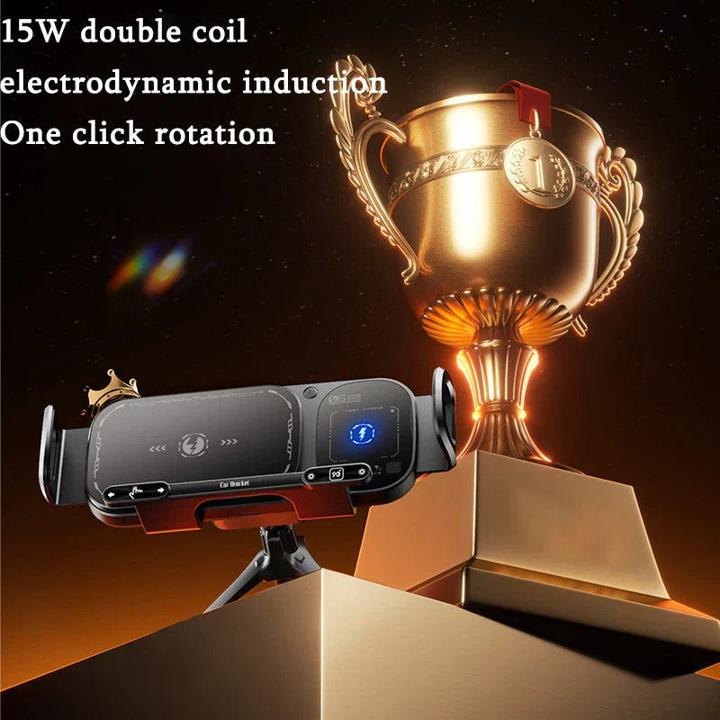 ChargeGrip™ - Fast Wireless Car Charger & Secure 360° Phone Mount