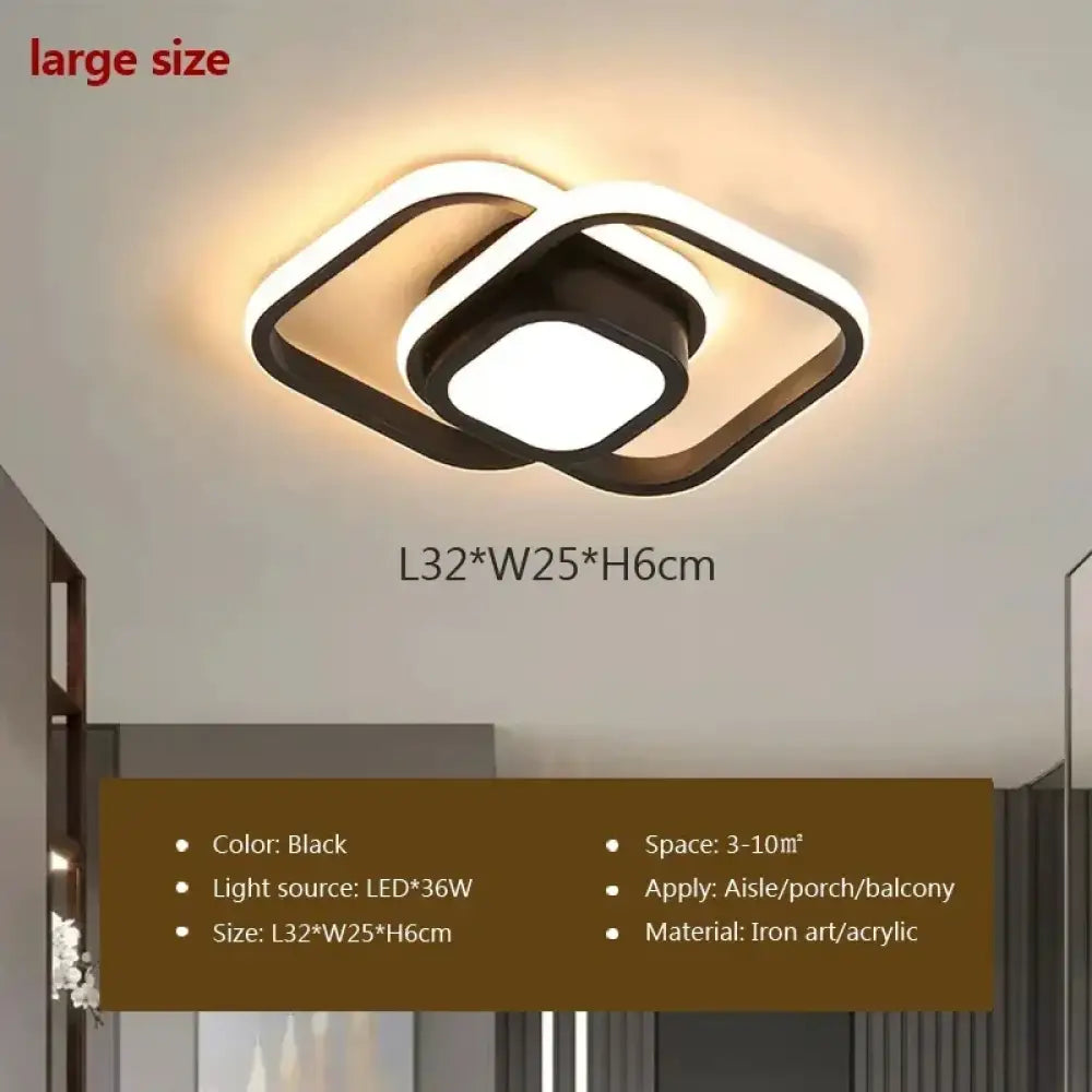 LED Body Sensor Ceiling Light - Efficient Lighting Solution for Aisle, Entryway, Closet, and Cloakroom