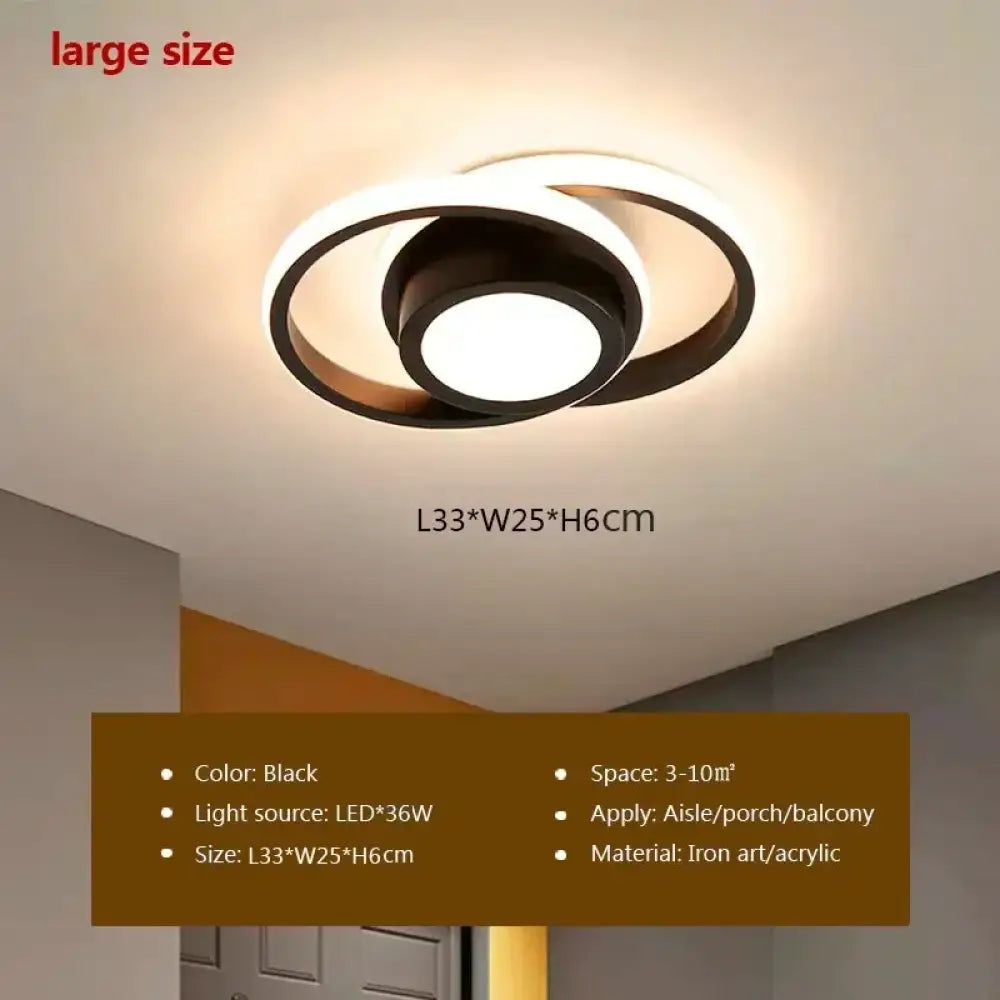 LED Body Sensor Ceiling Light - Efficient Lighting Solution for Aisle, Entryway, Closet, and Cloakroom