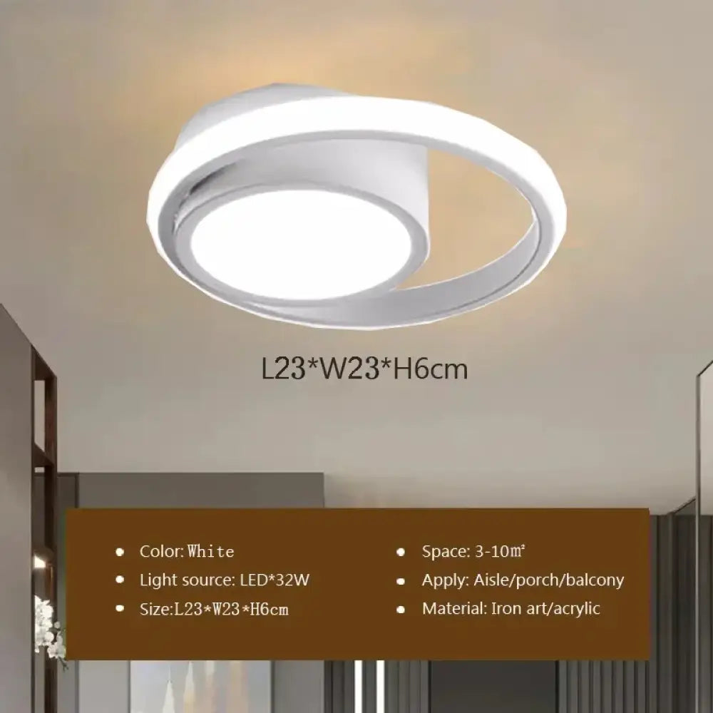LED Body Sensor Ceiling Light - Efficient Lighting Solution for Aisle, Entryway, Closet, and Cloakroom