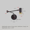 Modern Adjustable Wall Lamps - Swing Long Arm Design with Internal Wall Switch for Household Bedside Lighting, Enhance Your Decor with Stylish Sconce Lights