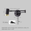 Modern Adjustable Wall Lamps - Swing Long Arm Design with Internal Wall Switch for Household Bedside Lighting, Enhance Your Decor with Stylish Sconce Lights