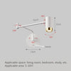 Modern Adjustable Wall Lamps - Swing Long Arm Design with Internal Wall Switch for Household Bedside Lighting, Enhance Your Decor with Stylish Sconce Lights