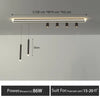 Nordic LED Ceiling Lamp - Modern Strip Design for Restaurants, Bars, Kitchen Islands, and Dining Rooms