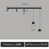 Nordic LED Ceiling Lamp - Modern Strip Design for Restaurants, Bars, Kitchen Islands, and Dining Rooms