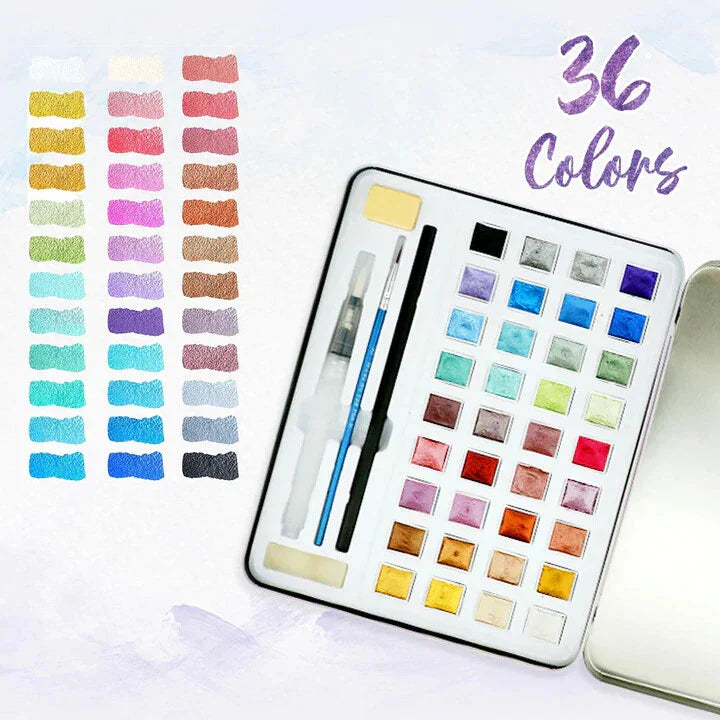 AquaLume™ – Brilliant metallic watercolors