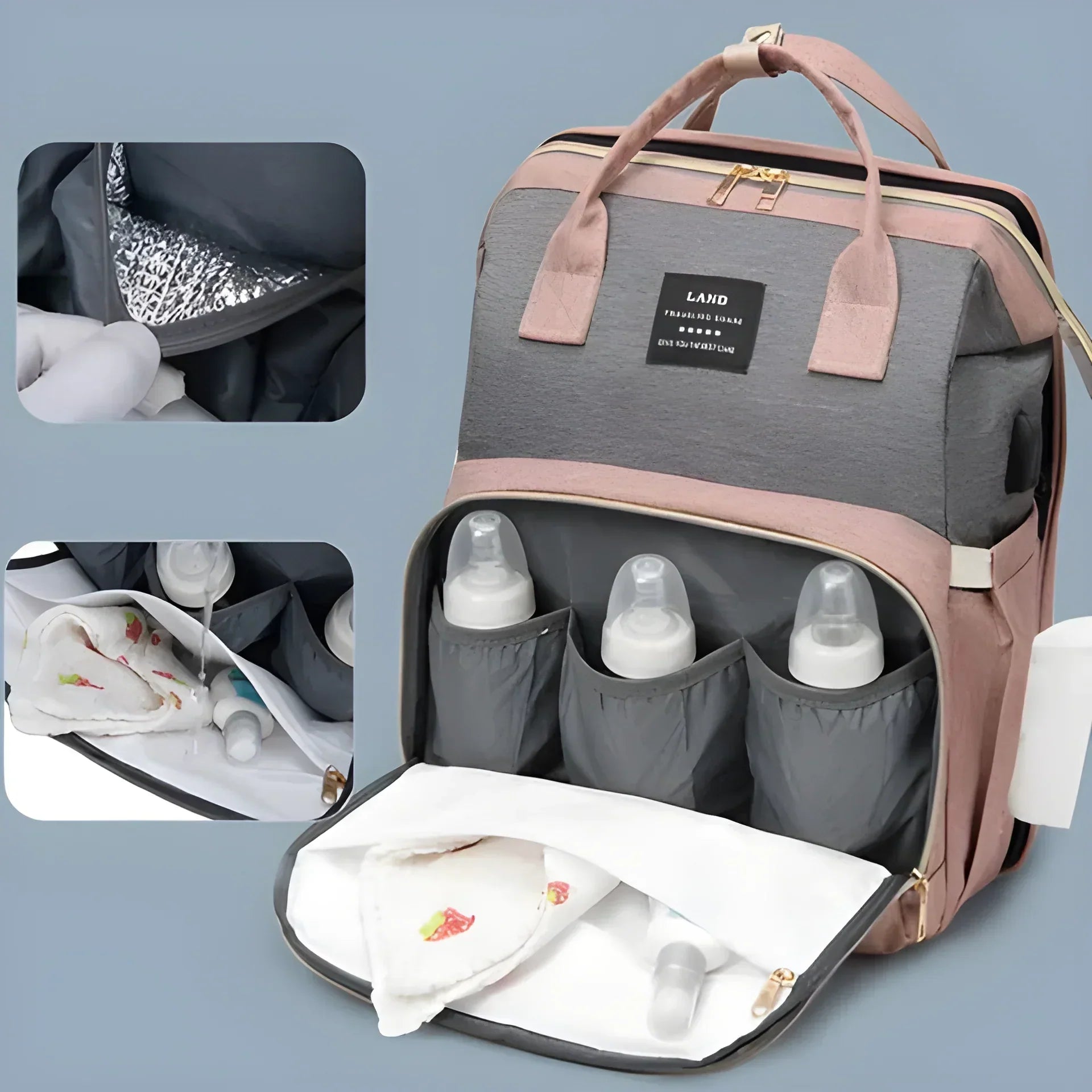 50% OFF | NestRoam™ | Diaper Bag with Portable Baby Bassinet