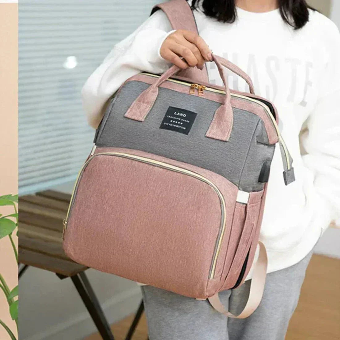 50% OFF | NestRoam™ | Diaper Bag with Portable Baby Bassinet