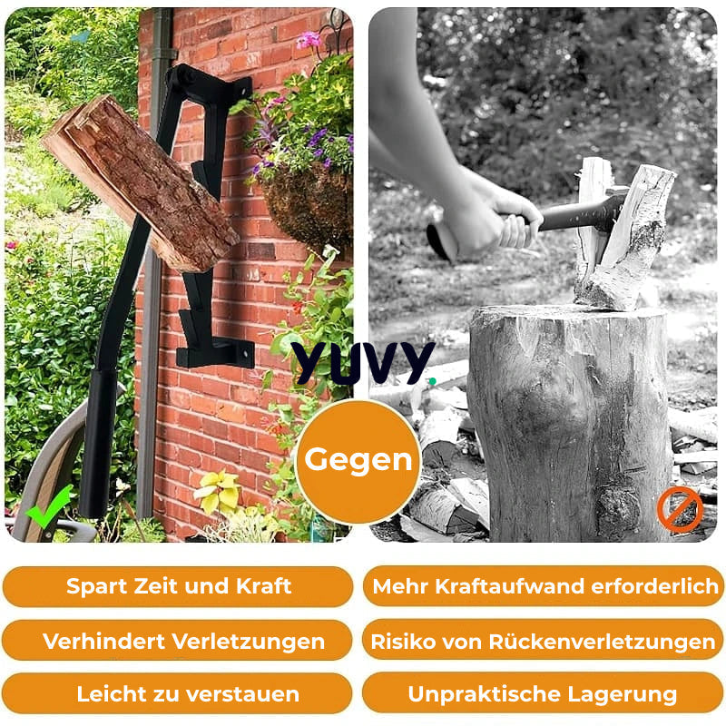 LogMaster™ - Wall-mounted wood splitter